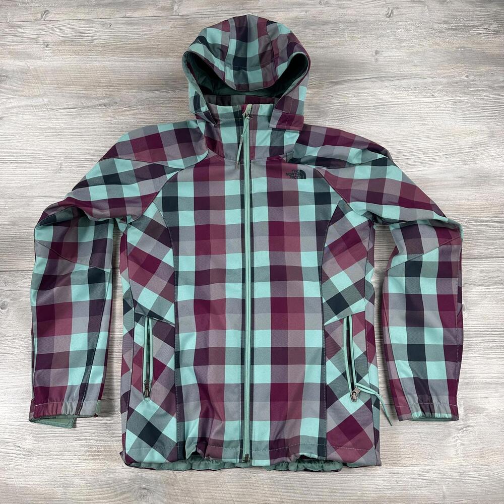 North Face Jacket Womens Medium Teal Purple Morgan Softshell Snowboard Ski - Picture 2 of 8